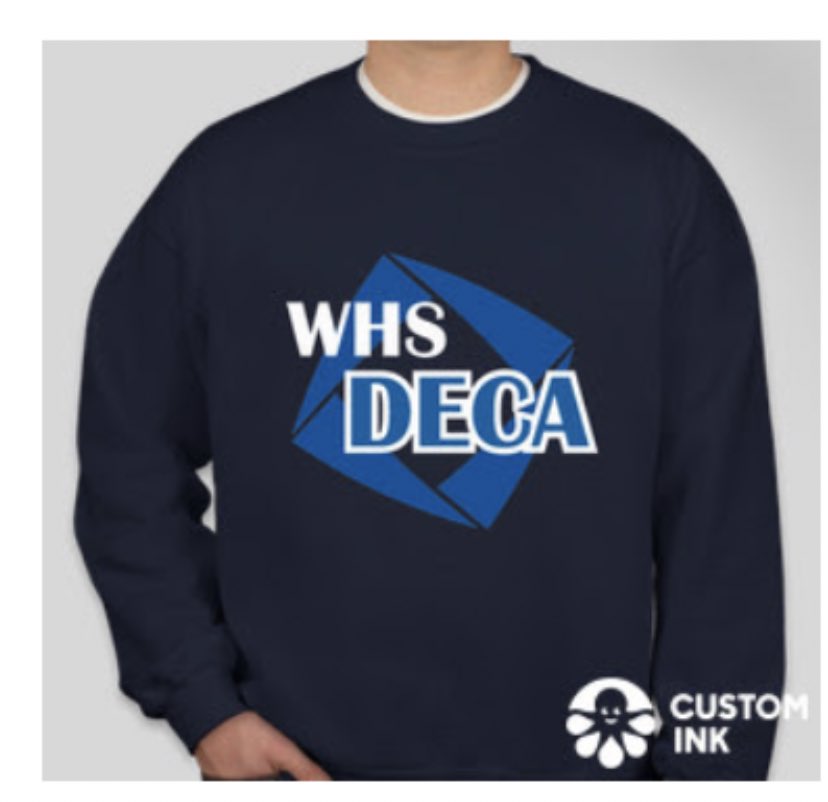 WheelingDECA's tweet photo. Don’t forget to order you DECA spirit wear! Order form is on Schoology. Here’s the design 🔷 https://t.co/iNT6H5Y0zr