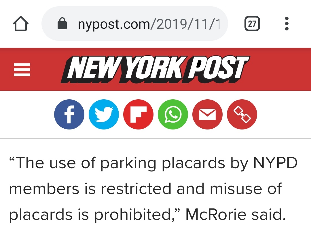 Strike #25... @HowsMyDrivingNY now, NY:HUC4836? #placardcorruption