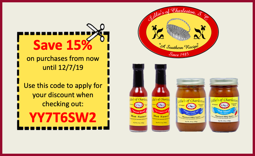 Use the coupon code (YY7T6SW2) on our entire lineup for our Black Friday, Small Business Saturday and Cyber Monday Specials on Amazon (amzn.to/2vLi6yR).  Good until 12/7/19.

#BlackFriday #CyberMonday #SmallBusinessSaturday #shoplocalsc <a href="/ExploreCHS/">Explore Charleston</a> <a href="/Certified_SC/">Certified South Carolina</a>