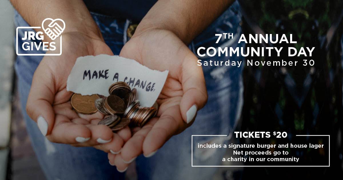 SourcesBC's tweet photo. Have you bought your ticket yet for Community Day at Townhall South Surrey? JRG's 7th annual Community Day will be on Sat, Nov 30 from 3-6pm. Tickets are $20 and include a burger 🍔 and a lager 🍺.  Proceeds go towards Sources. #SourcesBC #SouthSurreyBC
https://t.co/YF1HZtF5Wy https://t.co/OoqjCzNie7