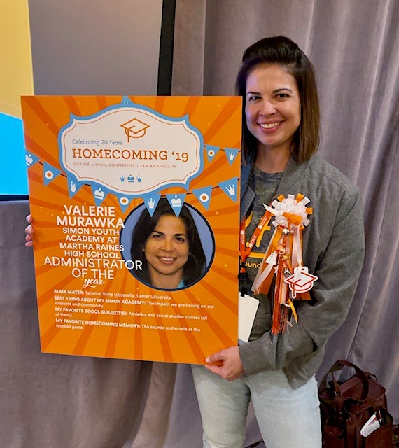 katyisd's tweet photo. Congratulations to our own Valerie Murawka for being nominated as the @simon_youth #AdminoftheYear! Valerie has 16 years experience in #education and has been a part of the #KatyISD family since 2015. Read more about Valerie: https://t.co/iOJ1xB63rp #RootedInExcellence https://t.co/f5JoSPzL2P