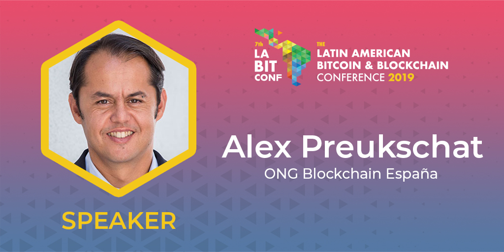 #LABITCONF2019
<a href="/AlexPreukschat/">Alex Preukschat</a> is a member of NGO <a href="/BlockchainES/">BlockchainEspana</a> 👥. He is the author of the first #BITCOIN graphic novel 📖 of the world (BitcoinComic.org) and the Blockchain best seller 💯 LibroBlockchain.com. His focus is business strategy 🔝 and project management.