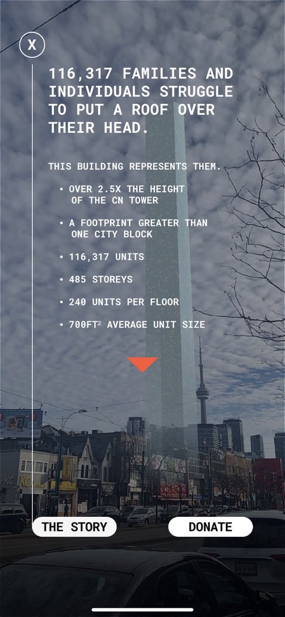 Next we checked out  @UWGreaterTO unimaginable tower. What a powerful way to visualize the magnitude of power in the city. I wanted to learn more!!!!  #arvrinedu
