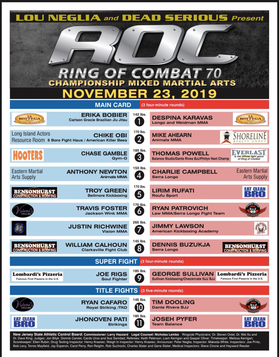 Tonight, LIVE on <a href="/UFCFightPass/">UFC FIGHT PASS</a> at 7:30pm ET
_
#ROC70
#ROCstars 
#LIVE
#UFCFightPass 
#ShowboatAC