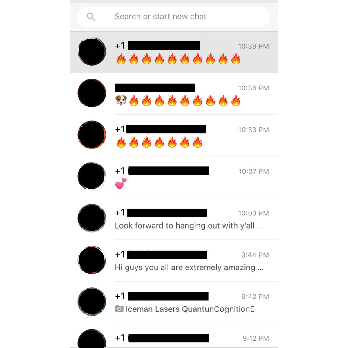 ultimaterejects's tweet photo. This is what the station whatsapp line looks like when we done with the ‘Ultimate Festival’ on a Saturday night. Thank you guys! We love you. 🙏🏽

#ultimaterejects #disorder #somethinghappen #djlife https://t.co/XeGBubTOKb
