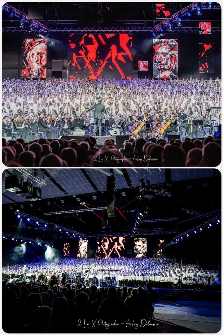 Laratchou's tweet photo. 25-26-27/10/19
Quand 2000 choristes reprennent "sang pour sang " de @JohnnySjh @davidhallyday Retour en image sur ce moment d'émotion 🌟❤
📷 @AudreyNatjad
#2000choristes #concert
#choeursenfête #JackyLocks
#galaxieamneville
#sangpoursang
#JohnnyHallyday #DavidHallyday https://t.co/AMgyA9k0hj
