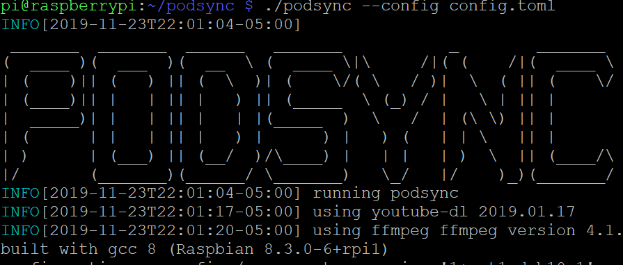 billflu's tweet photo. @pod_sync Got a basic feed up and running on an old Raspberry Pi. Now I just need some tweaking. https://t.co/edO6zHrIt5