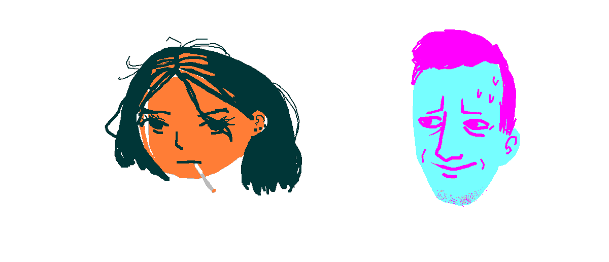 drawing of me and my friend