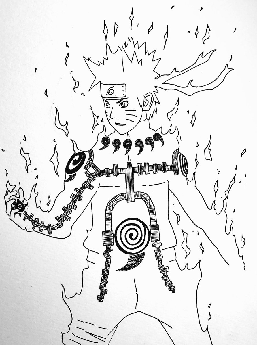 ナルト 模写 うずまきナルト 深夜に描いたナルト Tomosuke の漫画