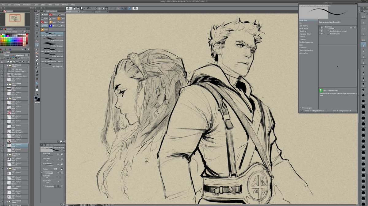 #NowReading "White sand" by Brandon Sanderson.
A little #FanArt of Kenton, the main character and Khriss.
Let me know what you guys think ? 