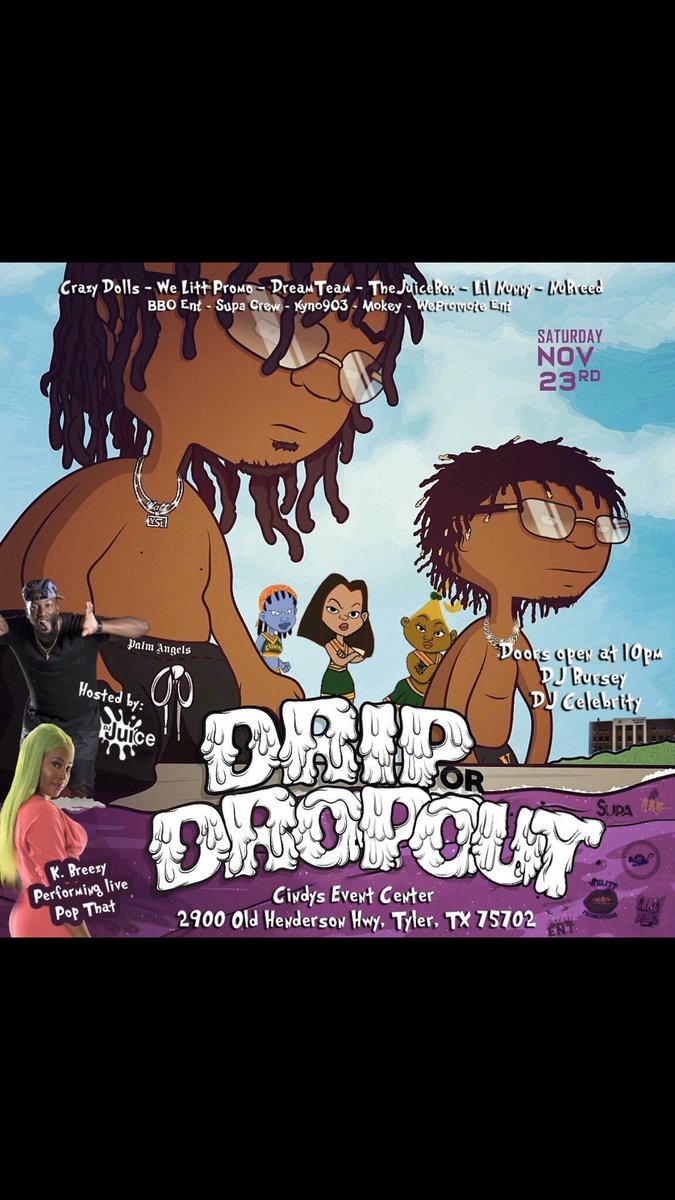 ZeroBelowJo's tweet photo. #This SATURDAY pull up 

Addy: 2900 Old Henderson Hw, Tyler Tx 75702 
#wepromote ✨ #DripOrDropOut ✨ https://t.co/4Vk17LdSpQ