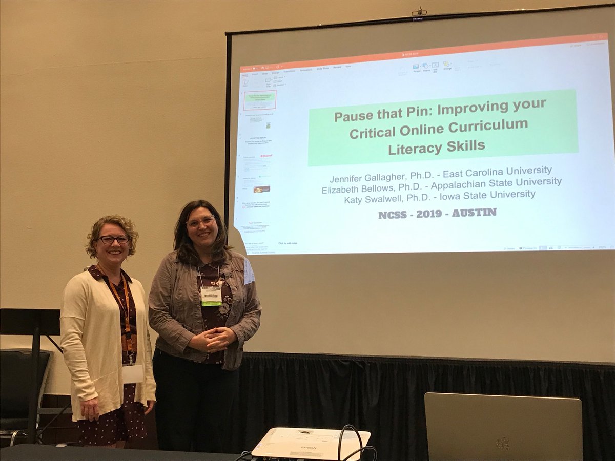 DrTschida's tweet photo. My awesome NC colleagues presenting at #NCSS19. ⁦@DrGSocialEd⁩ ⁦@lizbellows⁩ https://t.co/d6USOpIAQr