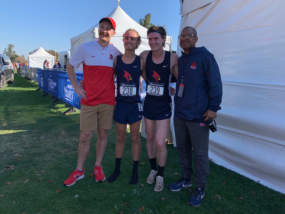 What an incredible group of young men and women! CarLee and Dayton both cap the seasons as All-Americans and the Lady Cards obliterate their ranking to finish Top 20! #SVSUXC #RedSmoke #BeaksUp #SVSU