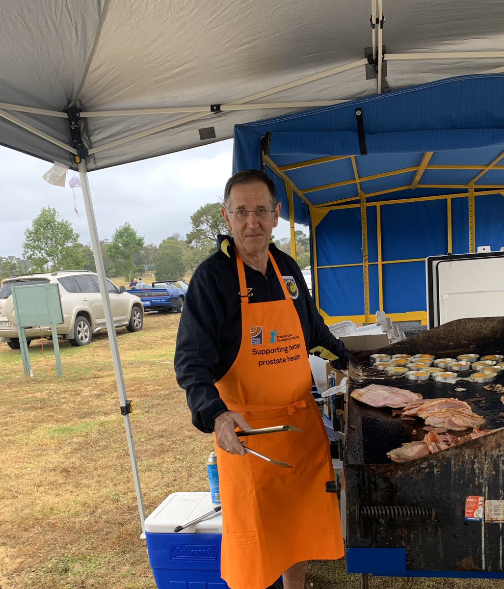 Gave the new <a href="/MineralsCouncil/">Minerals Council of Australia ⛏️</a>  and <a href="/PCFA/">PCFA</a> bbq apron a workout at Rotary bbq fundraiser this morning