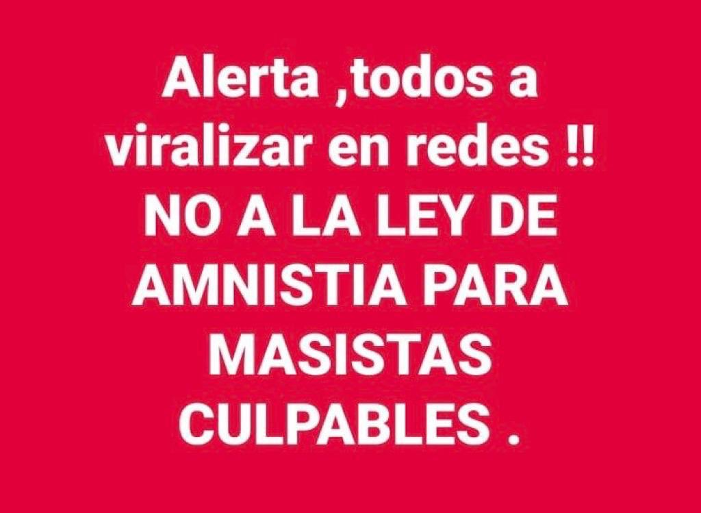 AlianzaLibre_'s tweet image. No a la Ley de Amnistía para masistas culpables! #BoliviaLibre #BoliviaUnida #EvoDictador #NoHayGolpeEnBolivia #BoliviaLibreYDemocratica #EvoTerrorista #MasistasTerroristas