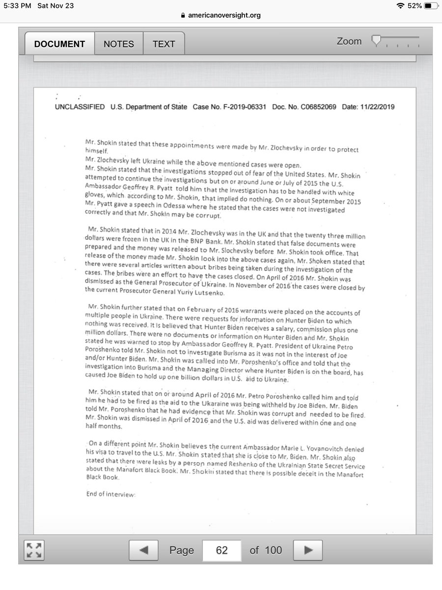 Lori_B_777's tweet photo. ⁦@StateDept⁩ declassified some Ukraine files

Joe Biden &amp; Hunter Biden are in trouble

Also shows George Soros connection mentioned by Glenn Beck in Democrat’s Hydra video 

Will link file to this tweet. Ignore leftist article and tweets. They obviously haven’t read it 🤣 https://t.co/6UAsyOnHiu