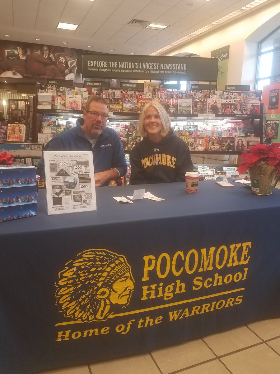 Thanks to everyone who came to visit today and support Pocomoke High School at Barnes and Noble!