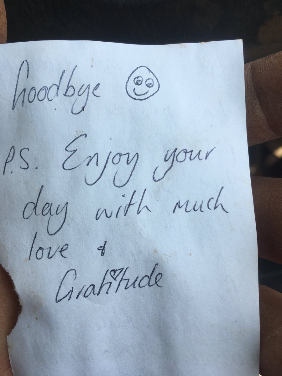 Found this in the farm mailbox today. What a great gesture.