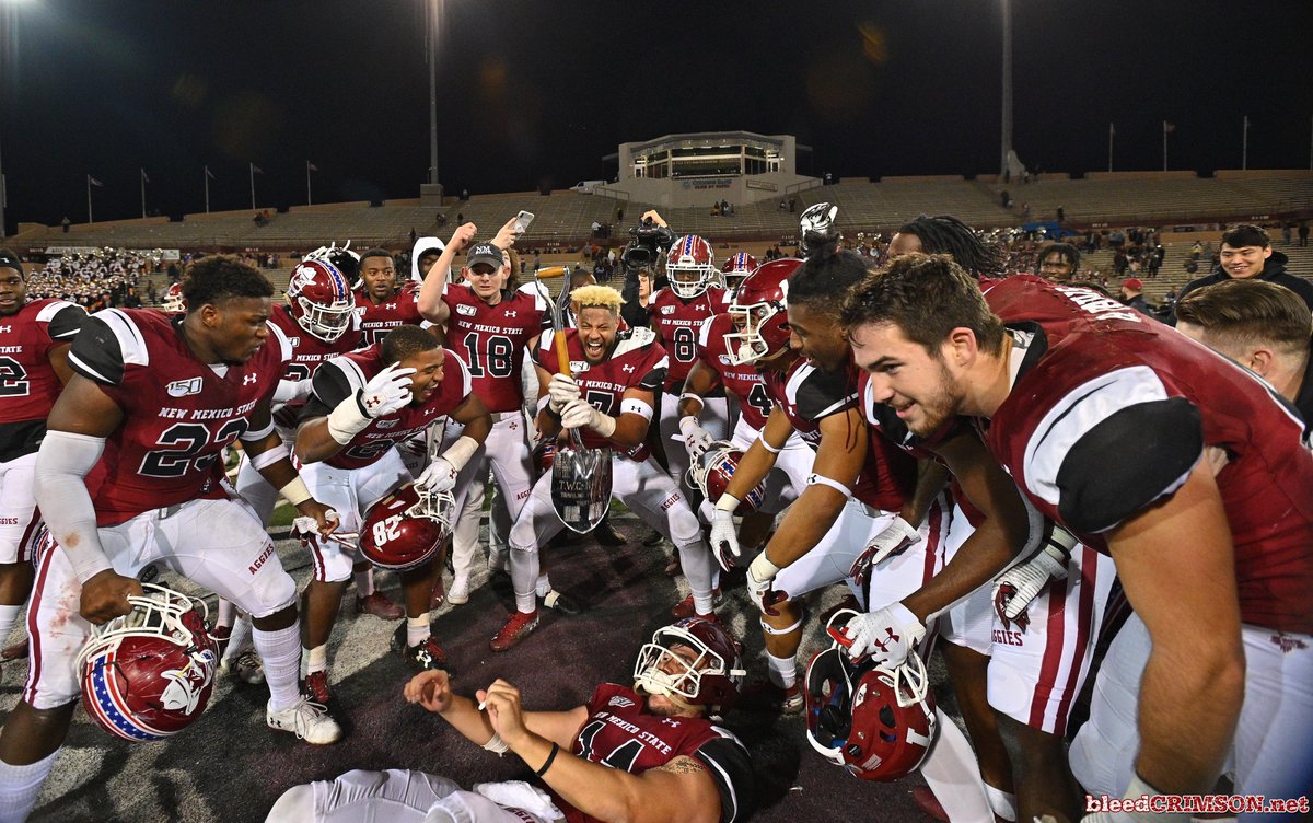 AgsBleedCrimson's tweet photo. To the victor go the spoils. The Aggies retain the Silver Spade and Brass Spittoon for another year! https://t.co/t5issiiUZt