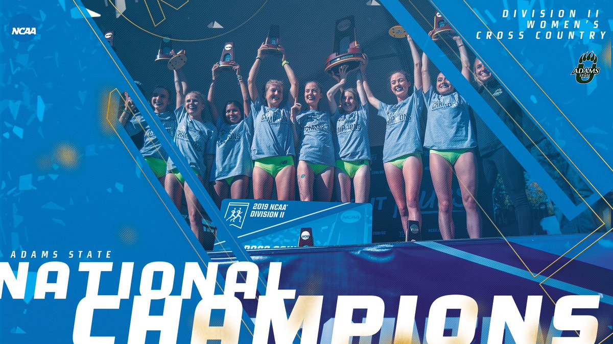 Tying the lowest score in @NCAADII women's cross country history, the @ASUGrizzlies dominate their way to the 2019 national title! #d2wxc