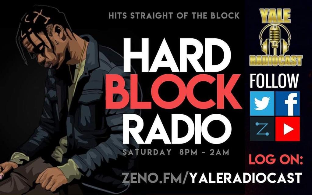 YaleRadioCast's tweet image. YALE Radiocast #HARDBLOCK Radio 🧱| 8PM - 2AM 

➡️➡️ zeno.fm/yaleradiocast 

#YaleRadiocast #HipHop #OnlineRadio #TheYaleBrand #TheGoldStandard #Trapmusic #Street #trapbeats #Trap #trapcity