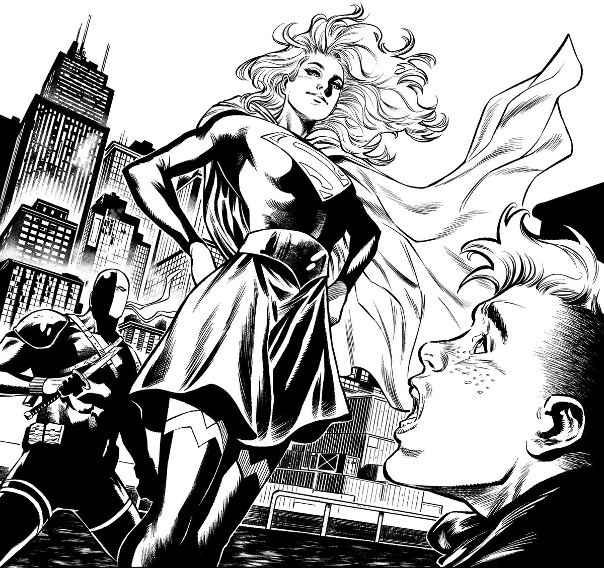 From DC Villains Giant. My inks, Dani Sampere and Tom Taylor! 