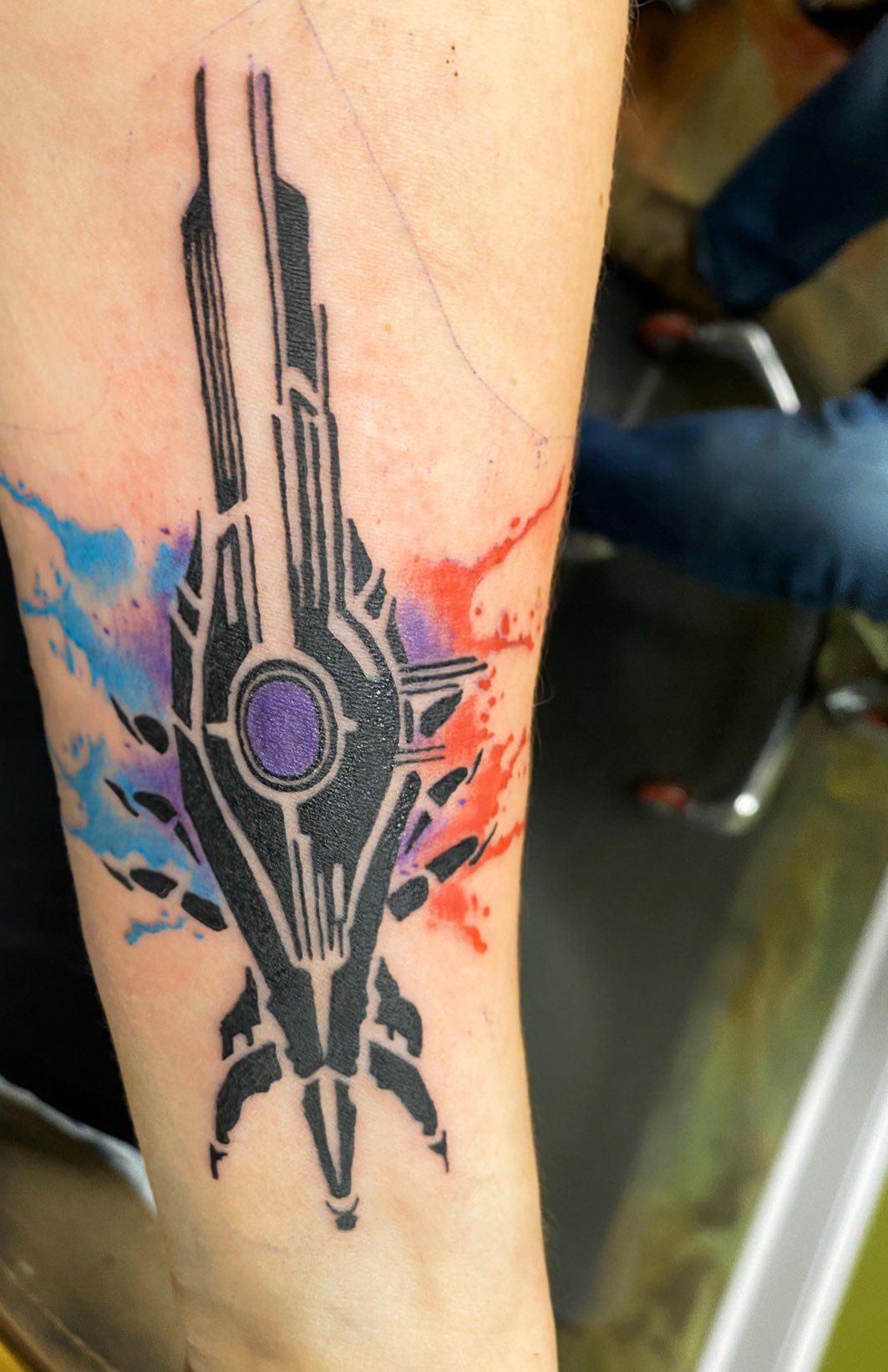 Mass Effect Art Tattoo HD Png Download  Transparent Png Image  PNGitem