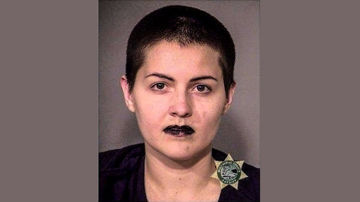Chynna Marie Draeger, 24, was arrested and charged with disorderly conduct in the second degree at an antifa riot in Portland in Nov. 2016.  #AntifaMugshots