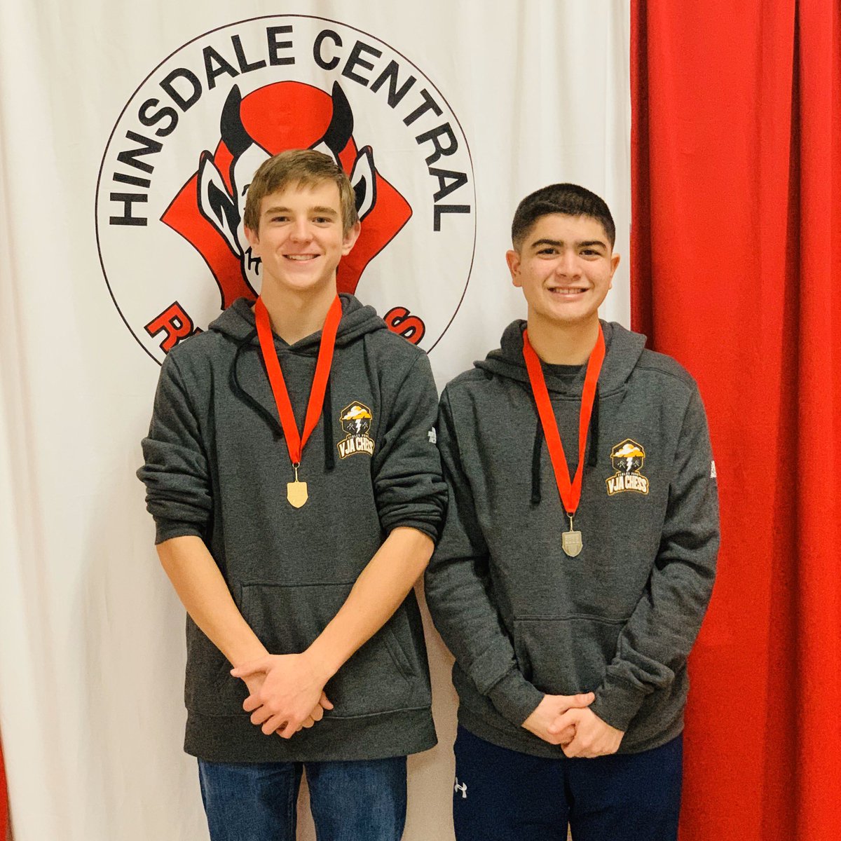 VJAChess's tweet photo. Congrats to Austin Hepp (1st place) and Jackson Roberts (2nd place) for their individual performances today! Go TBolts! https://t.co/xcLUBdlhoI