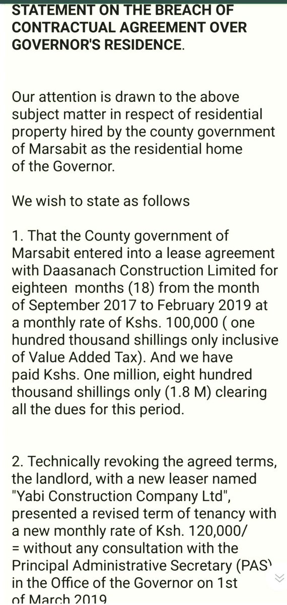 McgPress's tweet photo. STATEMENT ON THE BREACH OF CONTRACTUAL AGREEMENT OVER GOVERNOR'S RESIDENCE https://t.co/EhpreZnNYb