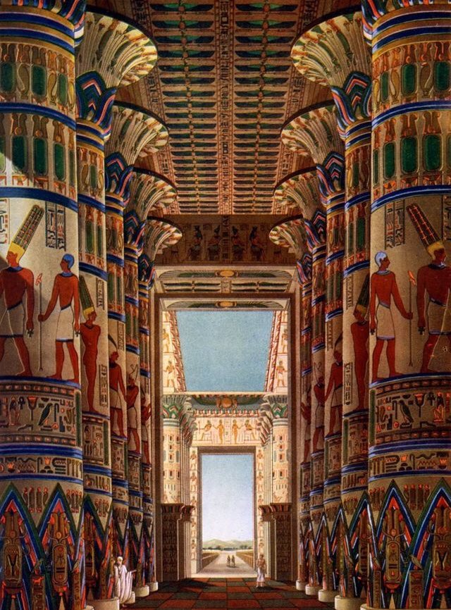 Dessential_time's tweet photo. The Highly Sacred Precinct of Amun-Re The Great Hypostyle Hall of Karnak. From Penrose’s Pictorial Annual, An Illustrated Review of the Graphic Arts, volume 14, (London, 1908-1909).C
•
•
♦️♦️♦️♦️♦️♦️♦️♦️
•
•
#egyptmuseum #egypt #sacred #thegreat #hypostylehall #amunre https://t.co/8x6gUOxDhn