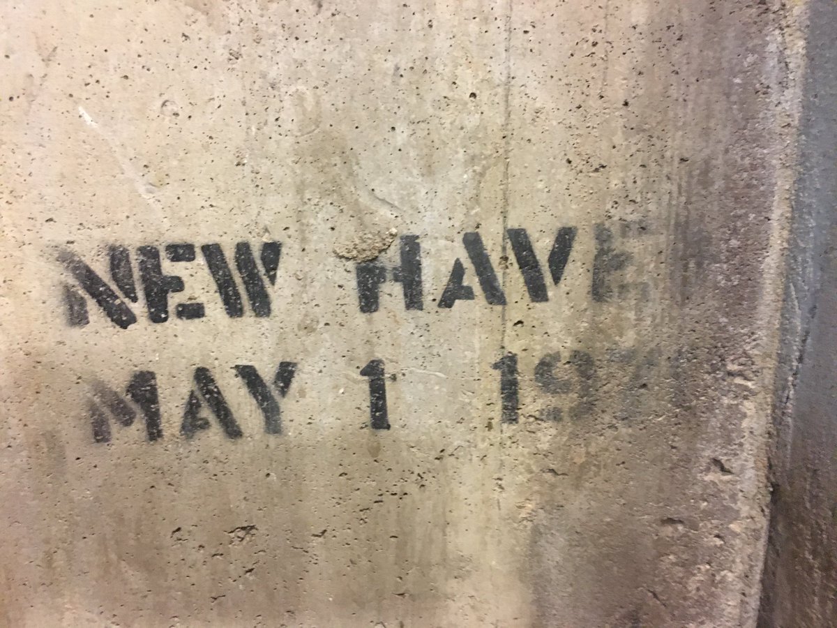 Graffiti commemorating when yale pres KB opened facilities to support those observing and protesting black panther trial in new haven.  #localhistory