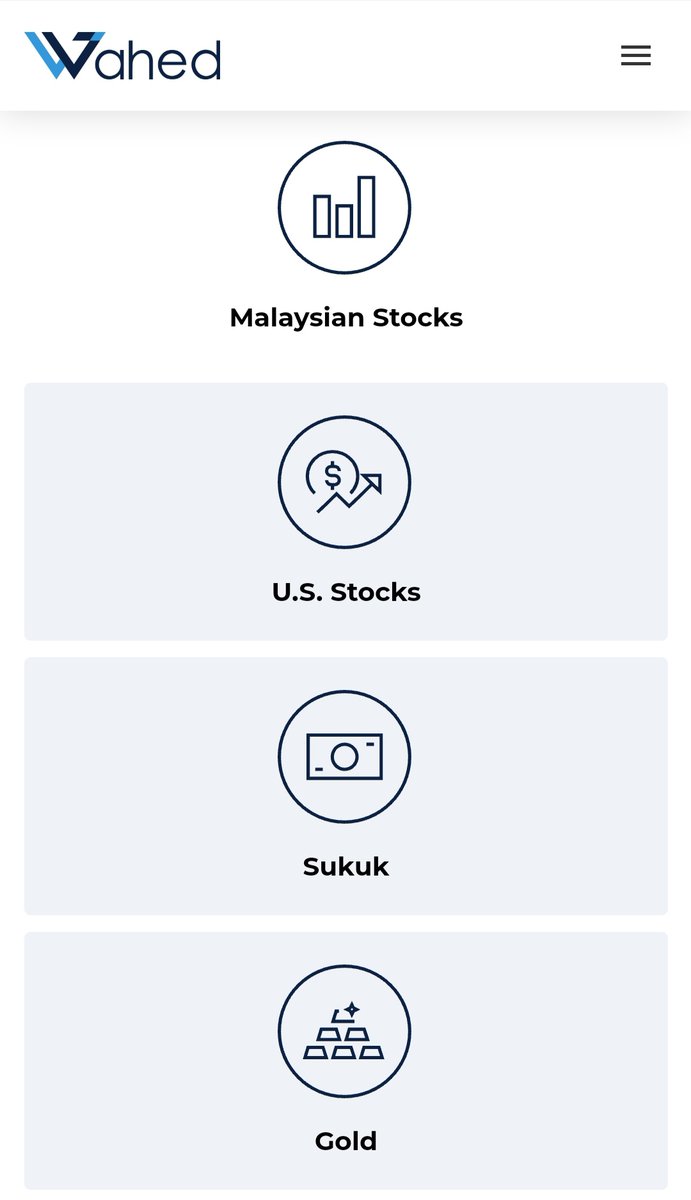 Pelaburan akan dibuat dalam ke dalam saham Amerika Syarikat, saham Malaysia, sukuk dan emas.Cadangan portfolio berdasarkan 8 soalan yang dijawab dan perbezaan setiap portfolio adalah % allocations dalam pelaburan: saham, sukuk dan emas.  Baca apa itu ETF Senarai ETF