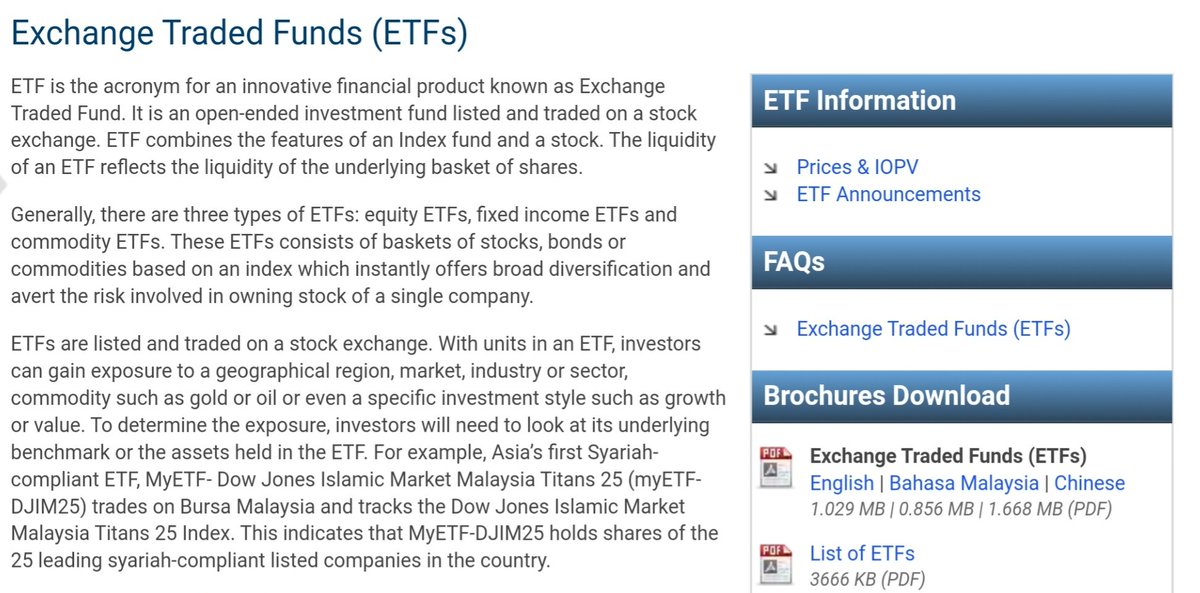 Pelaburan akan dibuat dalam ke dalam saham Amerika Syarikat, saham Malaysia, sukuk dan emas.Cadangan portfolio berdasarkan 8 soalan yang dijawab dan perbezaan setiap portfolio adalah % allocations dalam pelaburan: saham, sukuk dan emas.  Baca apa itu ETF Senarai ETF