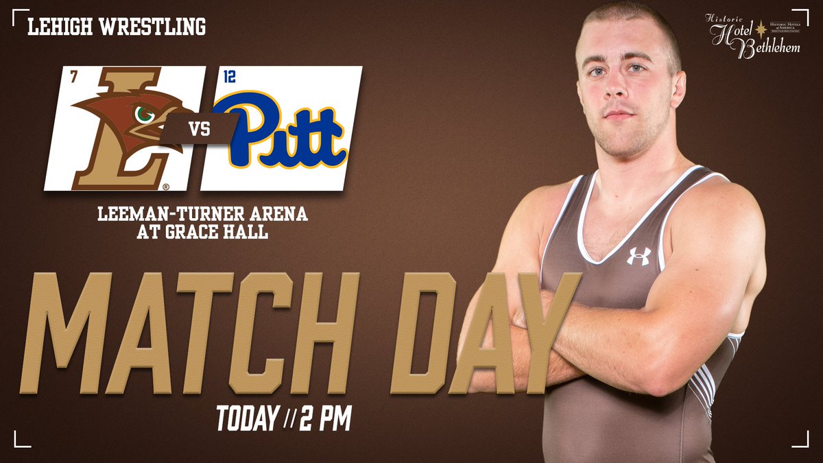 LehighSports's tweet photo. Another day, another top-15 dual for @LehighWrestling, this one inside Leeman-Turner Arena at Grace Hall.

🕑 - 2 pm
📺 - @TV2_Sports, @PatriotLeagueTV
💻 - https://t.co/37CesyFRYP https://t.co/aho8lUA9Op