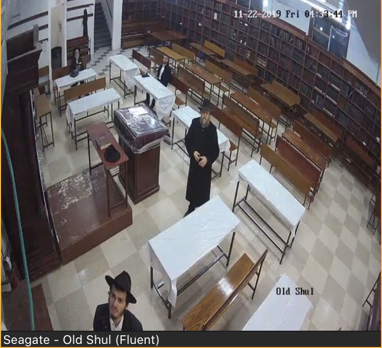 KnesesG's tweet photo. SHOCKING: watch as Meir Brikman who consider’s himself a “Rabbi” directed his hired goon Shia who threatens people of Seagate with his Rottweiler Dog to desecrate the Jewish Sabbath by vandalizing the cameras of our Cong. with tools last Friday night after the onset of Sabbath. https://t.co/pFRGnuwEHd