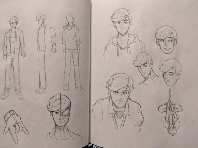 Made these psuedo #SpiderMan /Peter Parker studies. Modeled slightly after the 90's cartoon.

I've come to terms with it, but sometimes I wish John Semper got to make his season 6. Sounded like fun. 