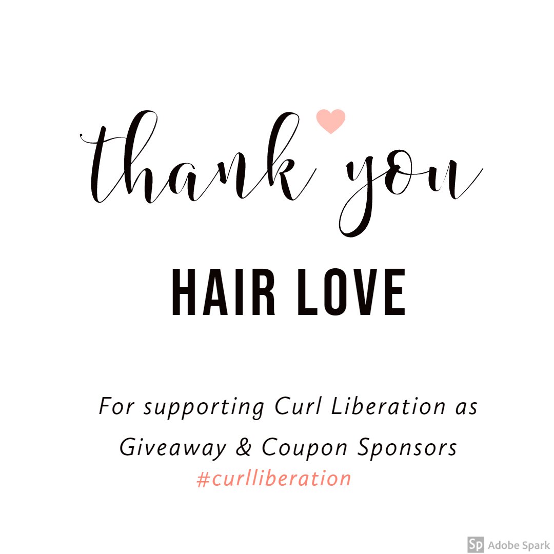 CurlLiberation's tweet photo. Thank you Hair Love for joining @curlliberation as "Giveaway &amp; Coupon sponsors". Your support means a lot to us. https://t.co/Z8HWy4ajcB