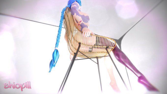 Jinx in the Studio. Wanted to go for a more cinematic look with this scene. Plus,  ✨𝓈𝓅𝒶𝓇𝓀𝓁𝓎 𝓉𝒾𝒹𝒹𝒾𝑒𝓈✨<a href="/tag/jinx"class="tags"><span>#jinx</span></a><a href="/tag/leagueoflegends"class="tags"><span>#leagueoflegends</span></a><a href="/tag/b3d"class="tags"><span>#b3d</span></a><a href="/tag/lolfanart"class="tags"><span>#lolfanart</span></a>