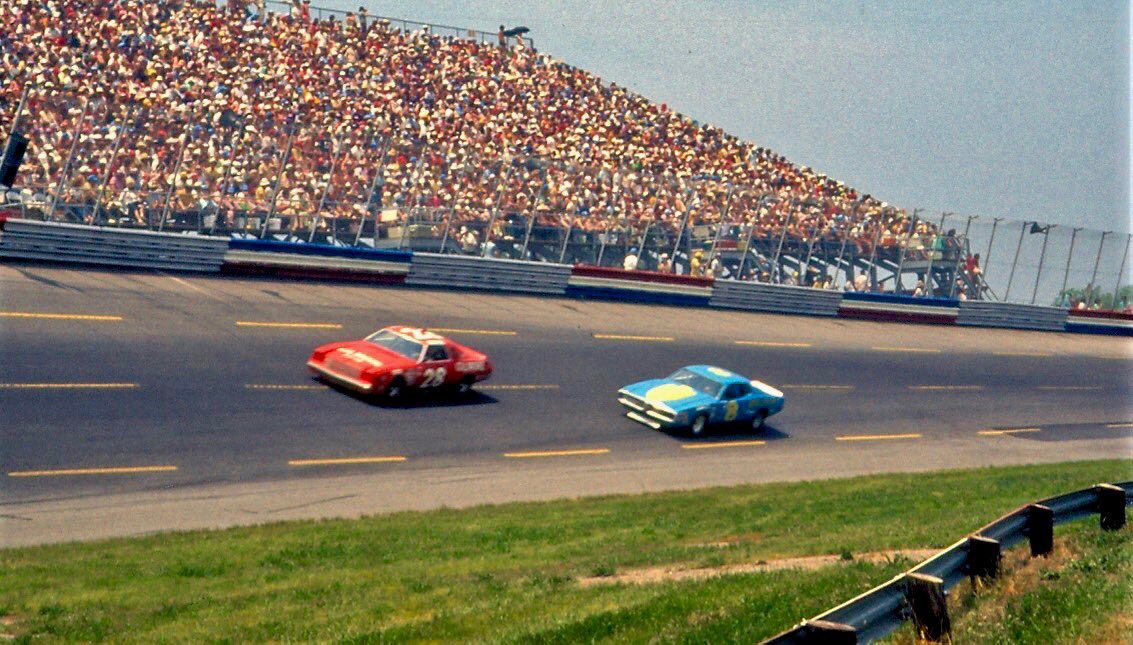DaleJr's tweet photo. I friend shared these rare photos of dad at Charlotte in his first cup start in 1975. https://t.co/rEjzW3rysU