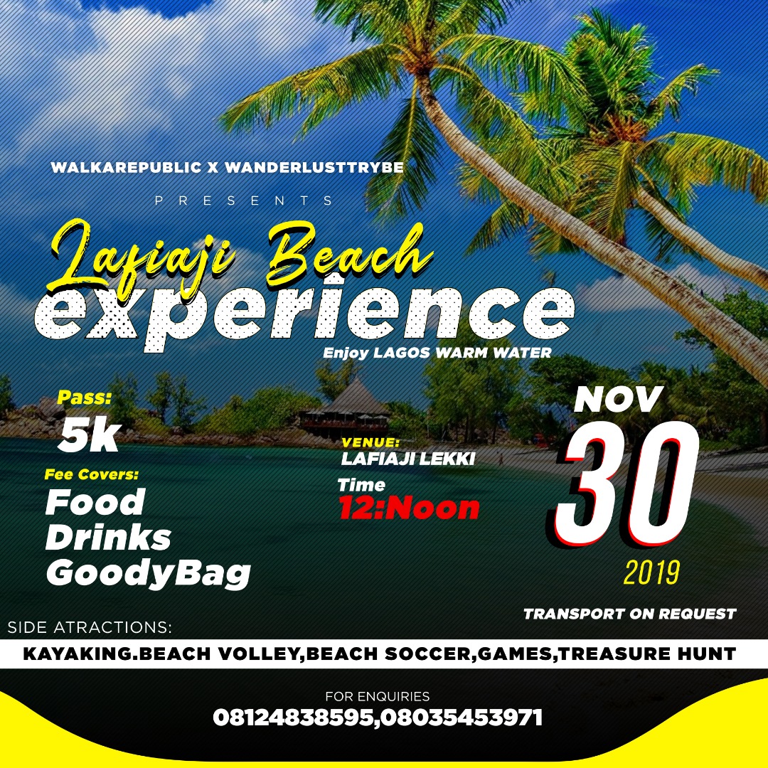 mistafemii's tweet photo. Come and have a wonderful fun filled Experience with the #WalkaRepublicans this weekend for #LafiajiWalka
You won't regret it, Trust me! https://t.co/kxYDTje4VX