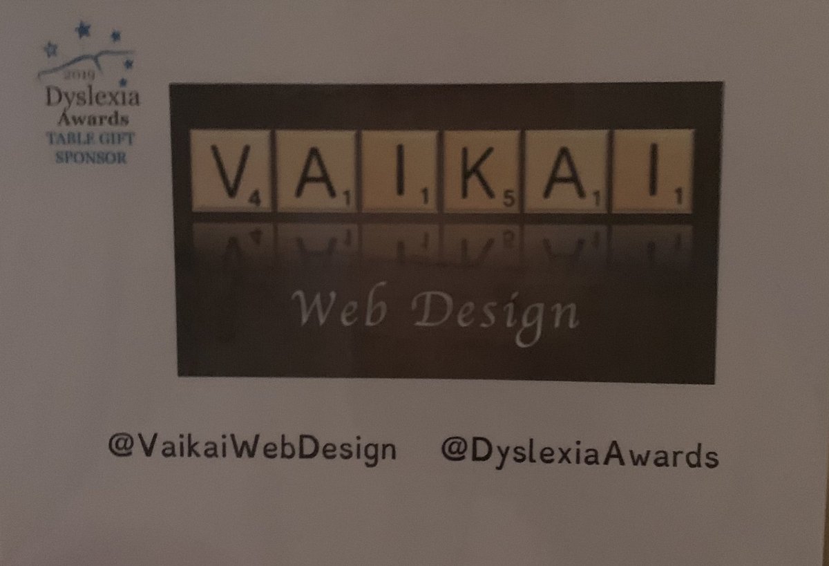 We had a wonderful evening at the ⁦<a href="/DyslexiaAwards/">@DyslexiaAwards</a>⁩ celebrating all things positive about dyslexia and breaking down the barriers of being dyslexic. Congratulations to all the finalist and well done to all the winners. #beingpositiveaboutdyslexia