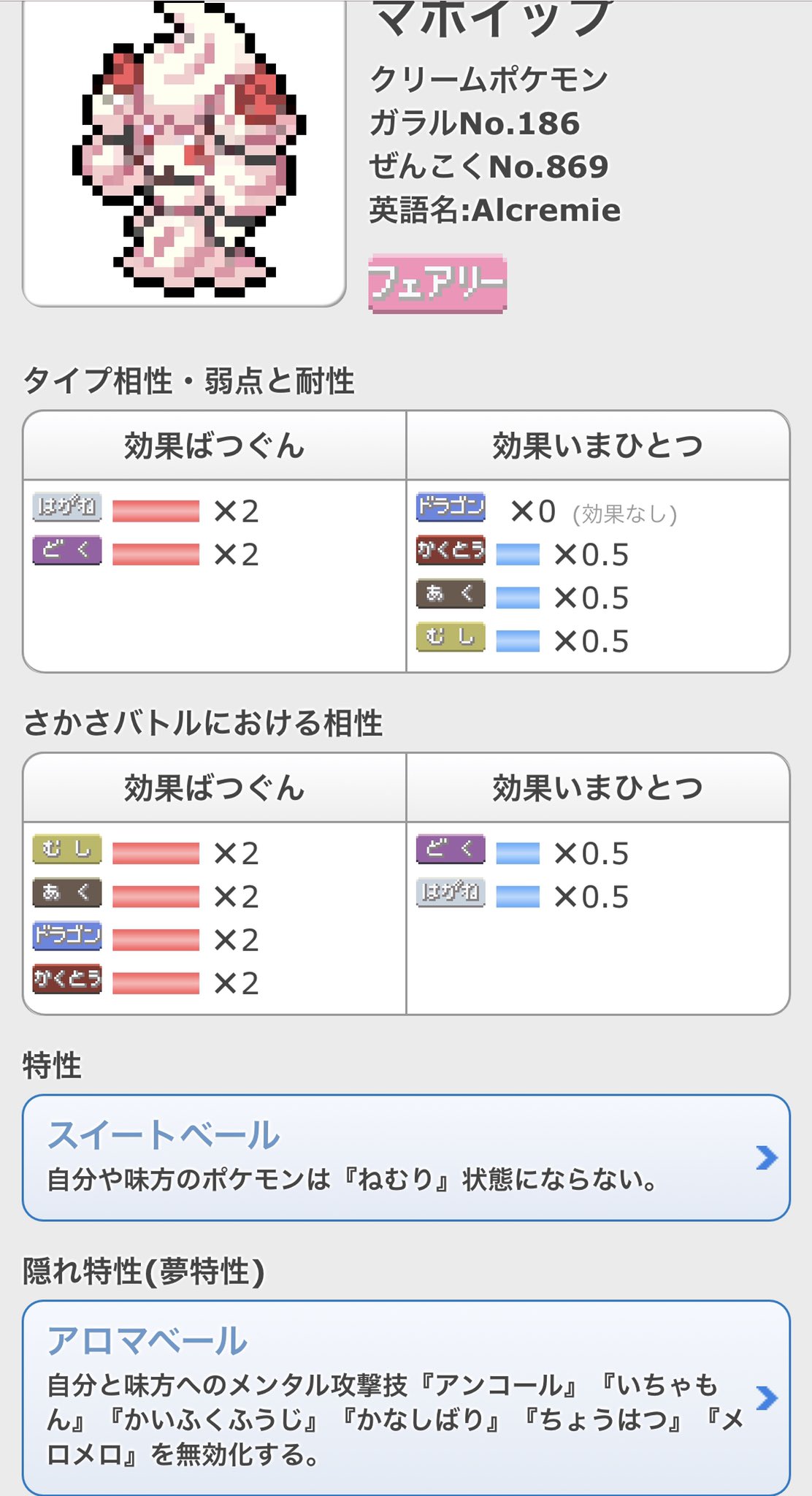 تويتر まぐ على تويتر これマホイップって夢特性の方がいいんかな T Co Nfe57has