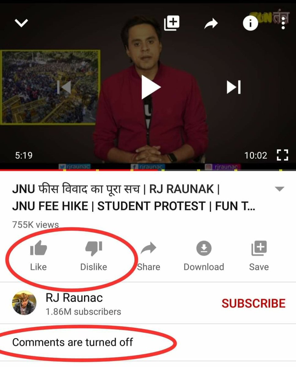 thepeeinghuman's tweet photo. @rjraunac being a real BJP/RSS deshbhakt and killing dissent.
Get well soon baua. #boycottbaua
Watch this if you're unaware of what this is all about - https://t.co/uDypdsCZ0o https://t.co/bAexfOljwL