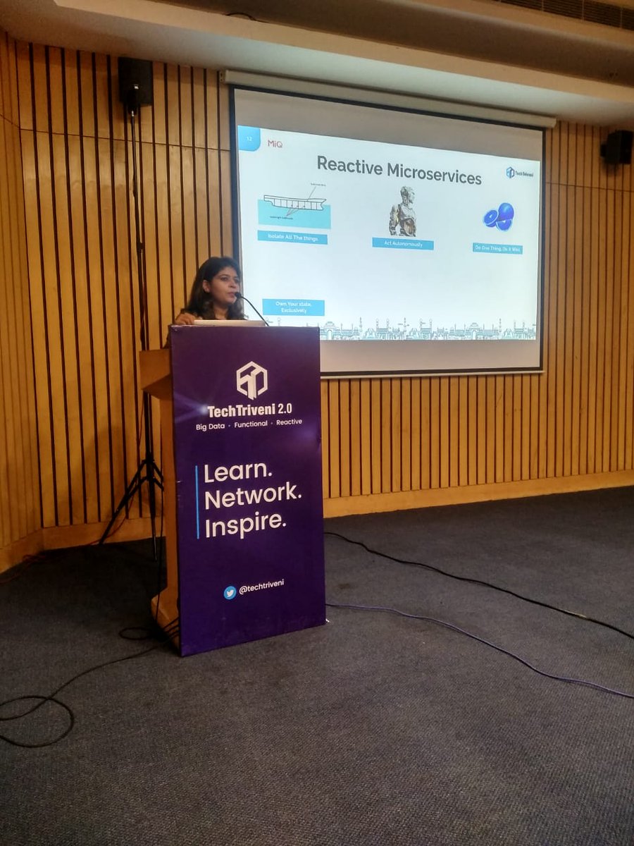 TechTriveni's tweet image. Glad to have Sumita Mudgil from MiQ Digital India in the #TechTriven and her insightful session on #Reactivemicroservices. #event #techconference #techleaders #techcommunity #delhincr