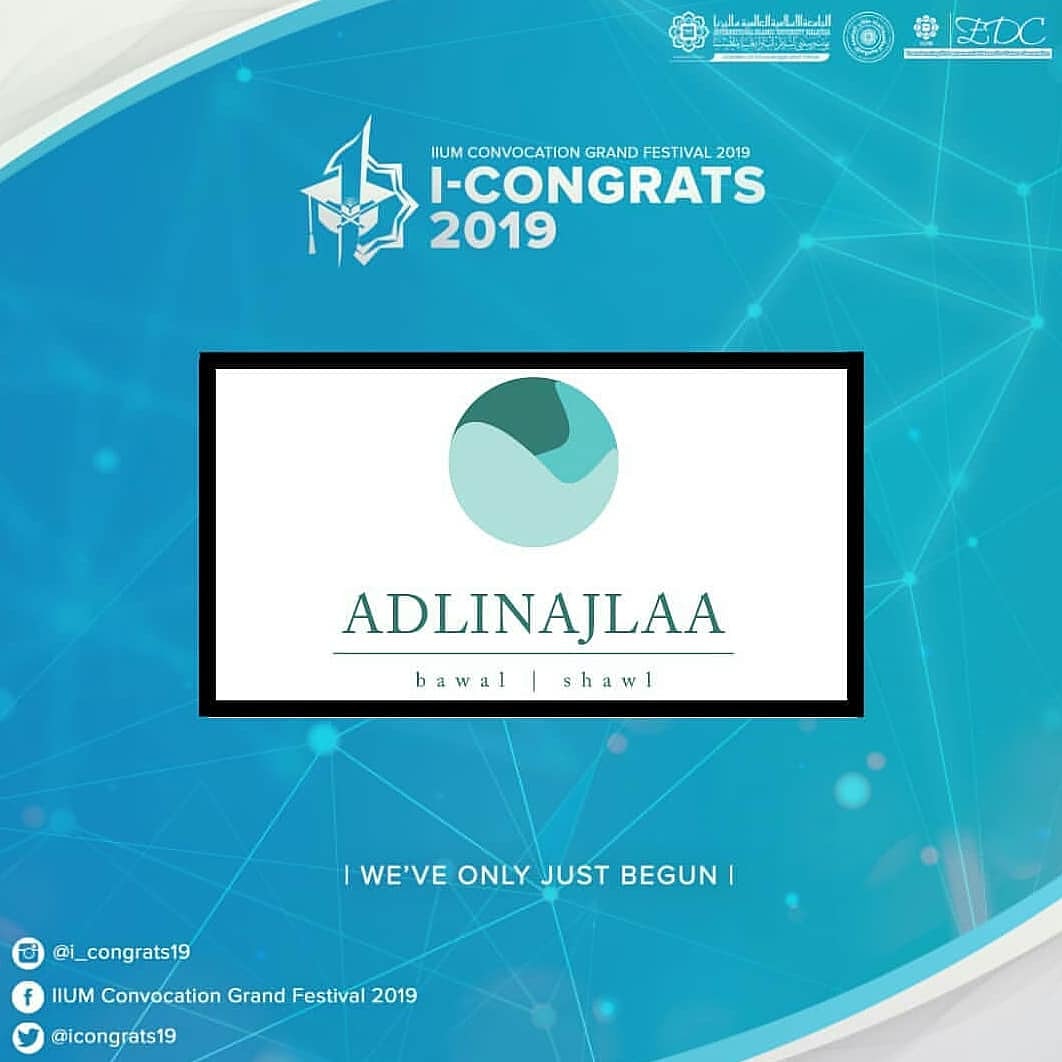 Happy 35 IIUM Convocation to all IIUM Graduands 🎉🎉

Enjoy RM 10 OFF for every purchase RM 50 and above from bawaladlinajlaa ✨

Check out our ig @bawaladlinajlaa 

<a href="/icongrats19/">IIUM Convocation Grand Festival 2019</a> 

Logo design by <a href="/faizrazak_12/">FЯ12 ⚡</a>