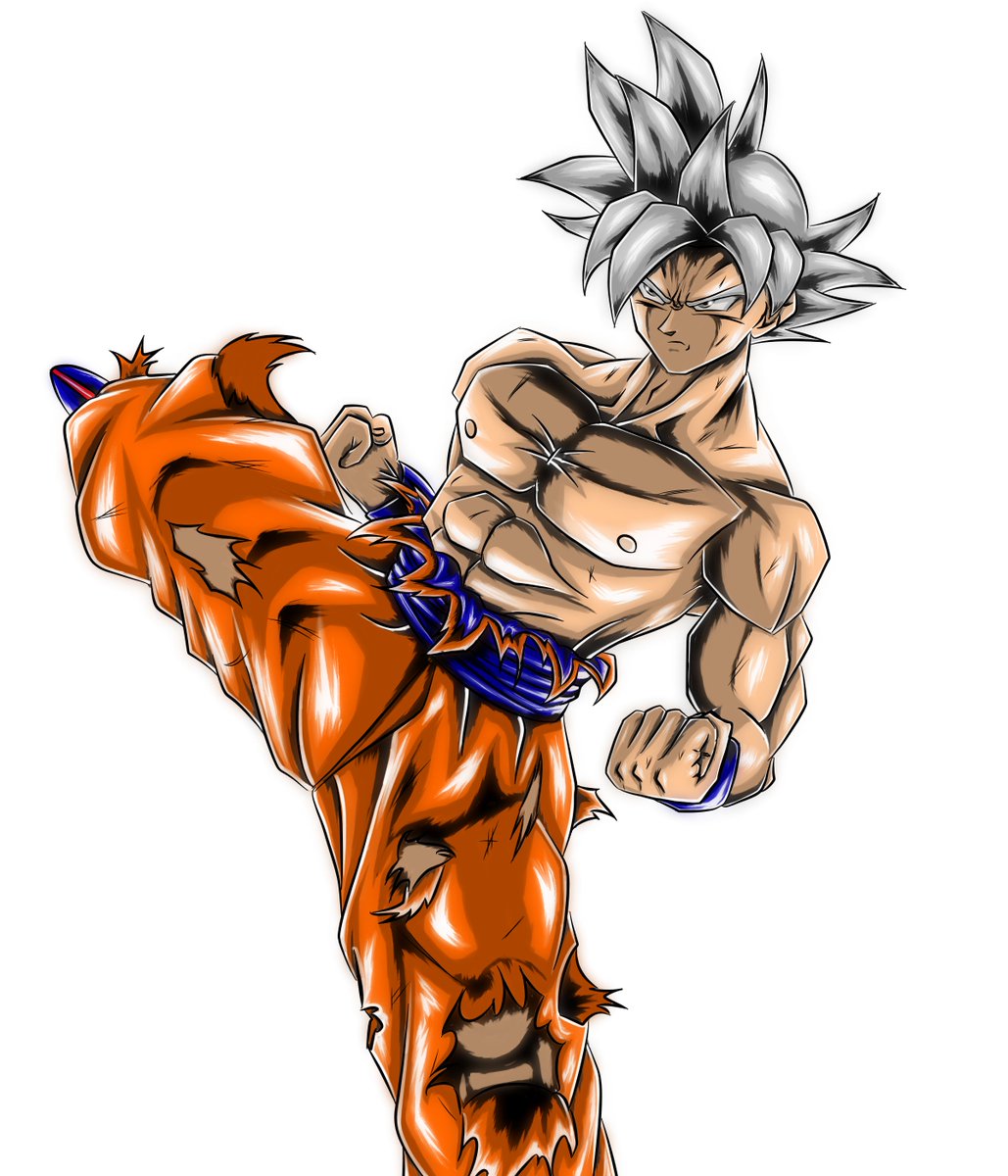 A 10thunderboltlljp 孫悟空 超 アニメ版 Son Goku Super Anime アニメ版超に登場した身勝手の極意の悟空 攻撃 回避を全自動で行う しかし体への負担がこれまでの変身の比ではなく発動時間は1分前後な上反動も凄まじい 今回は何も見ずに描いた