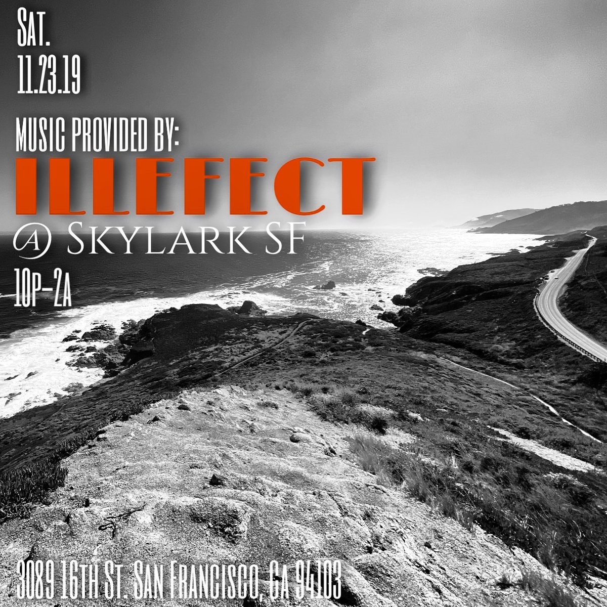 ILLEFECT's tweet image. Playing tunes tonight @SkylarkSF!