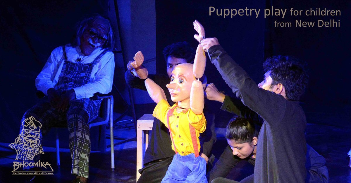 Pinocchio, a puppet play for children, part of TIFLI international theatre festival curated by Bhoomika. #theatre #children #kids #childrenplay #telugutheatre #telugudrama #telugu #hyderabad #hyderabadtheatre #actorsofbhoomika #teambhoomika #theatrelife #livetheatre #actingschool