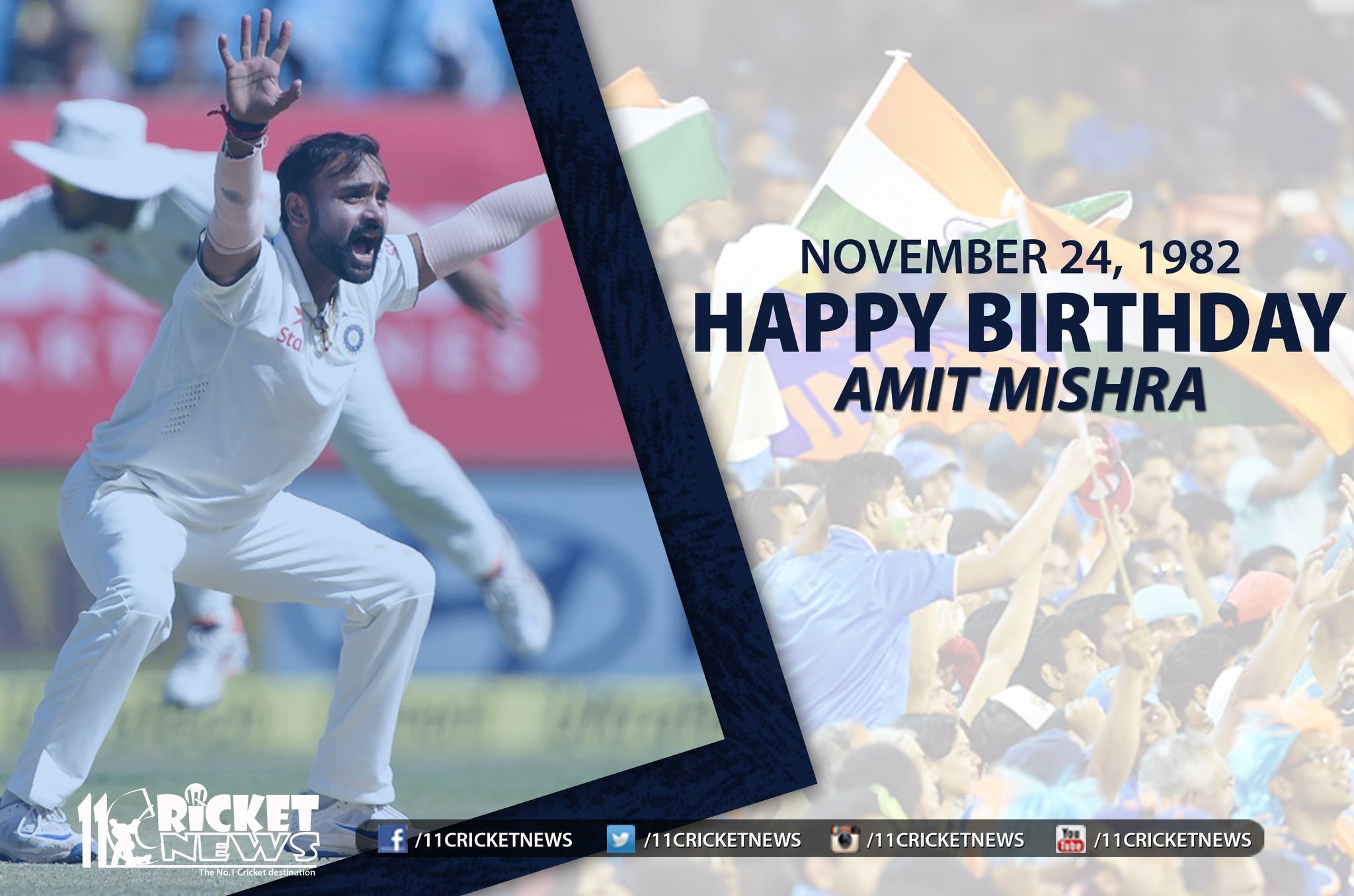  Birthday amit mishra d best fr ur  career 